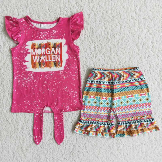 summer hot pink Boutique setD8-26