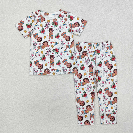 Cartoon print short Sleeve pajamas