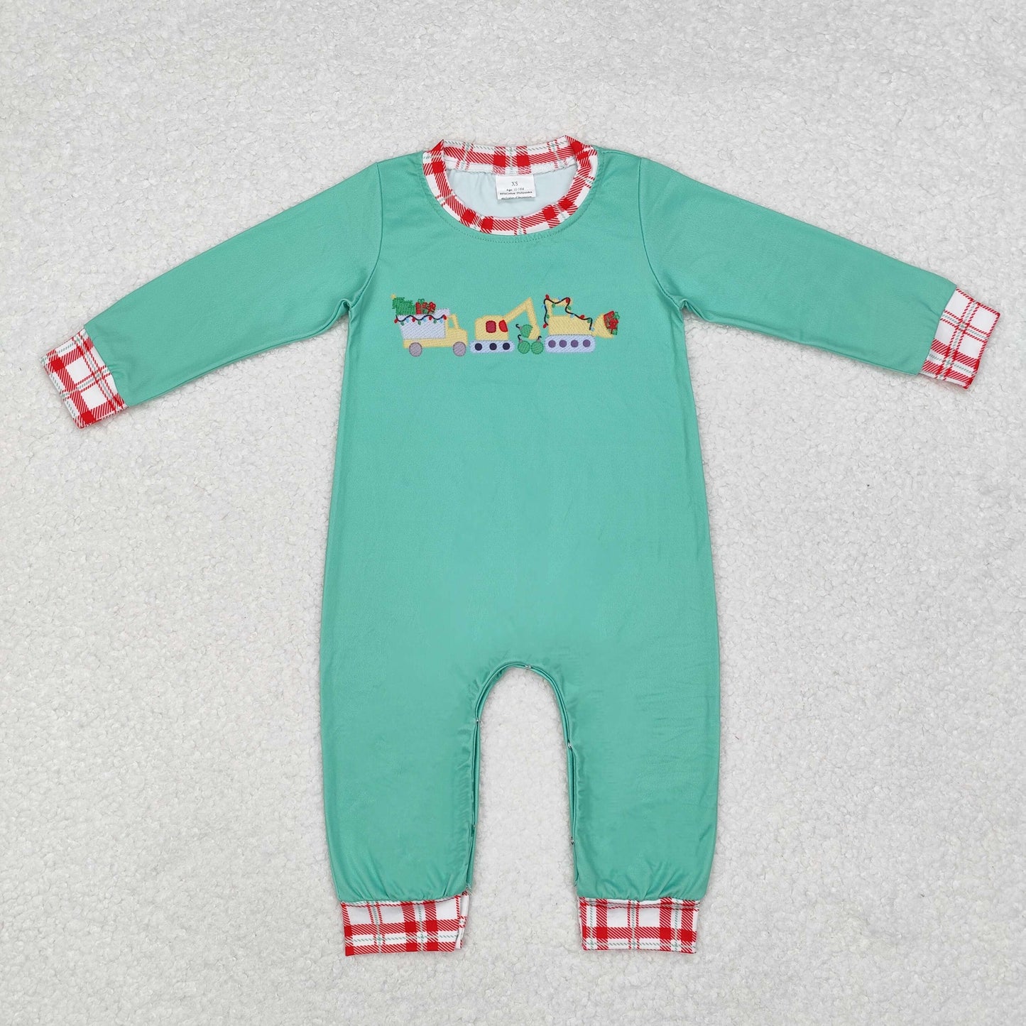 Christmas green Baby Romper