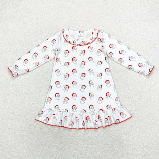 Christmas santa Long Sleeve Girls Dress