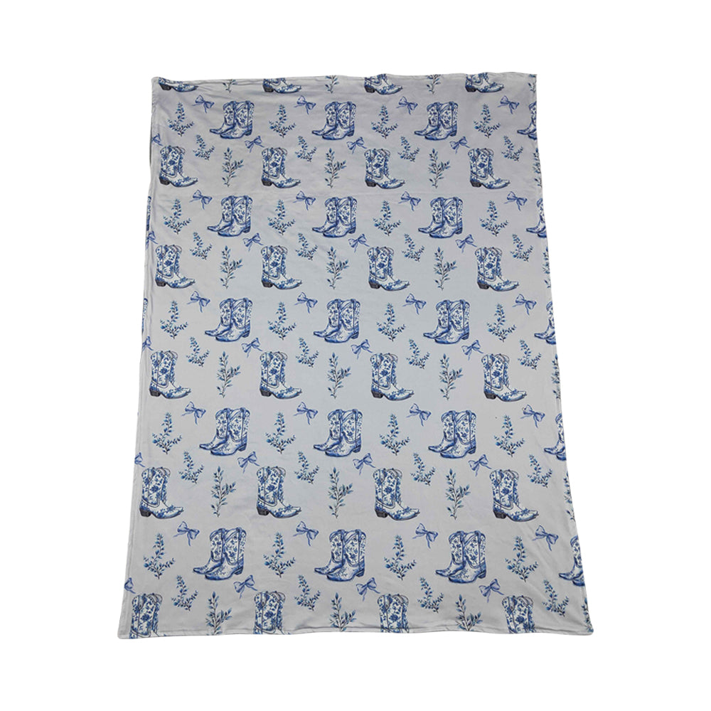 western boot Print kids Blanket