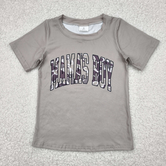 MAMA'S BOY Camo Short Sleeve Shirt