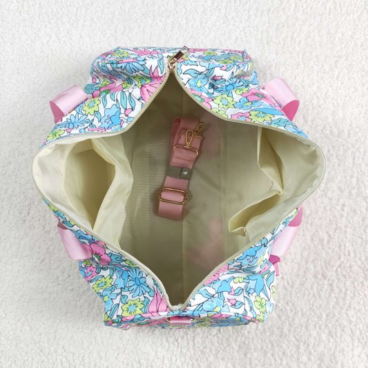 Flowers Leaves pink  Lace Gym bag