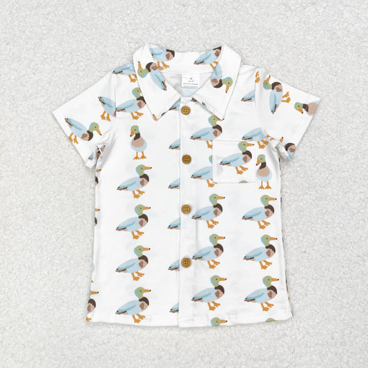 Duck With Button Boy Shirt