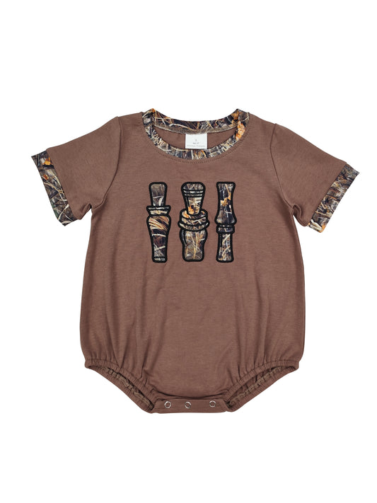 SR1402 Camo embroidery baby Romper （us warehouse）