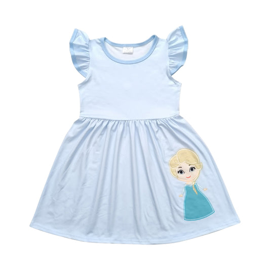 blue princess Short Sleeve Skirt