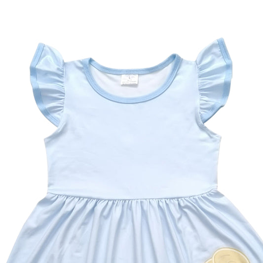 blue princess Short Sleeve Skirt