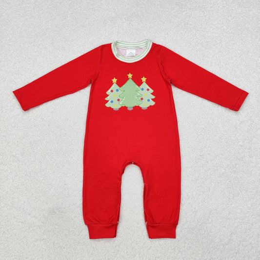 Christmas Red tree baby romper