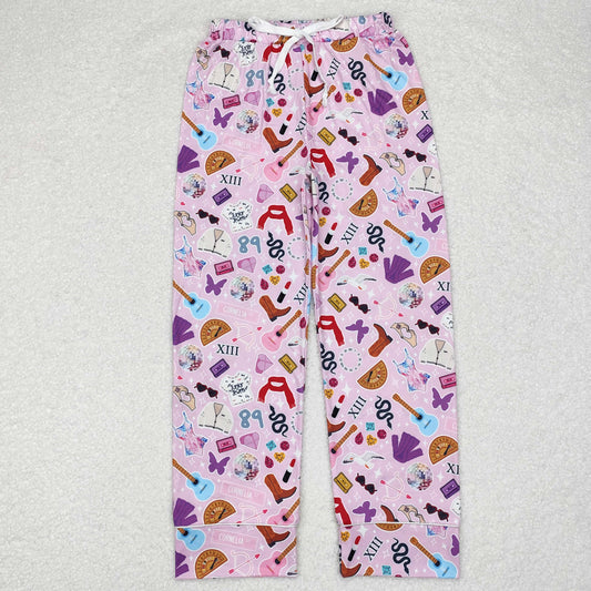 Adult pink Cartoon Pants for women