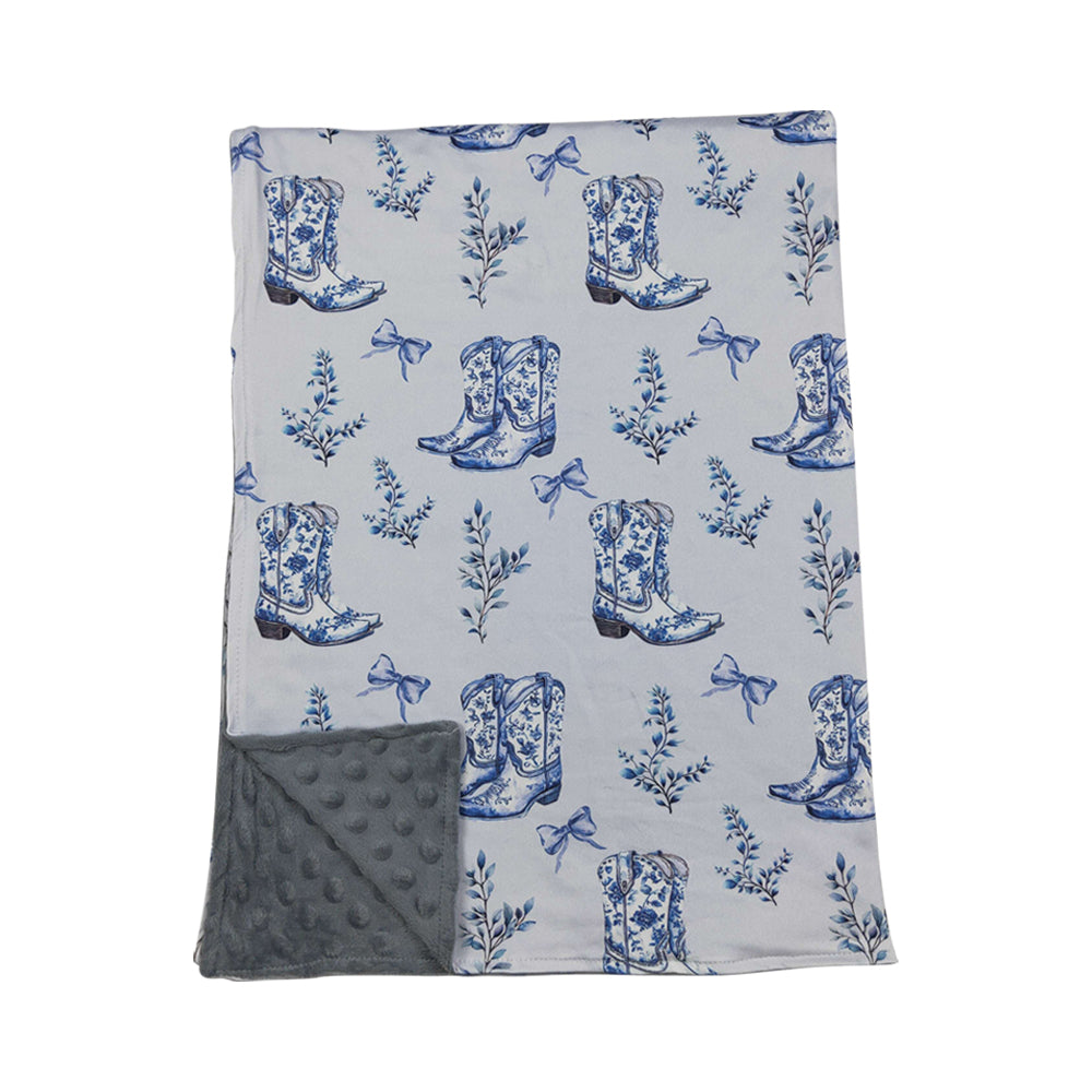 western boot Print kids Blanket