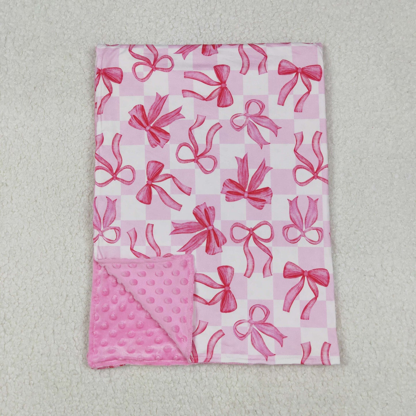 Pink bows Print Kids's Blanket BL0206