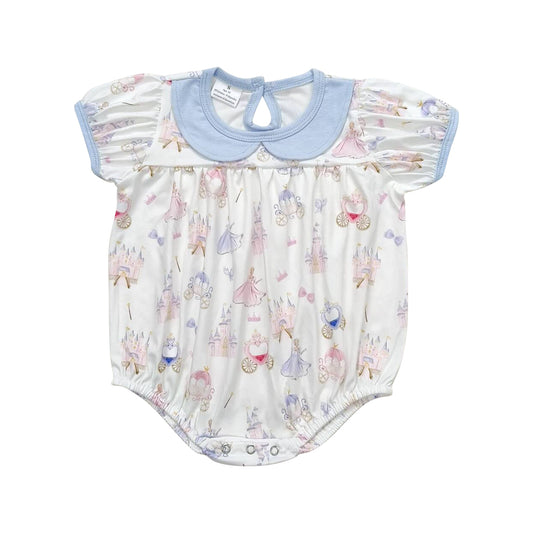 castle print Baby Romper