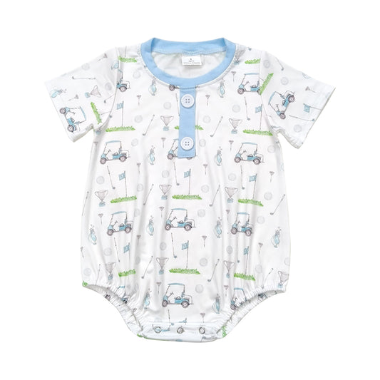 golf print Baby Romper