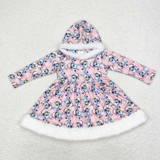 Christmas Pink Dog dress