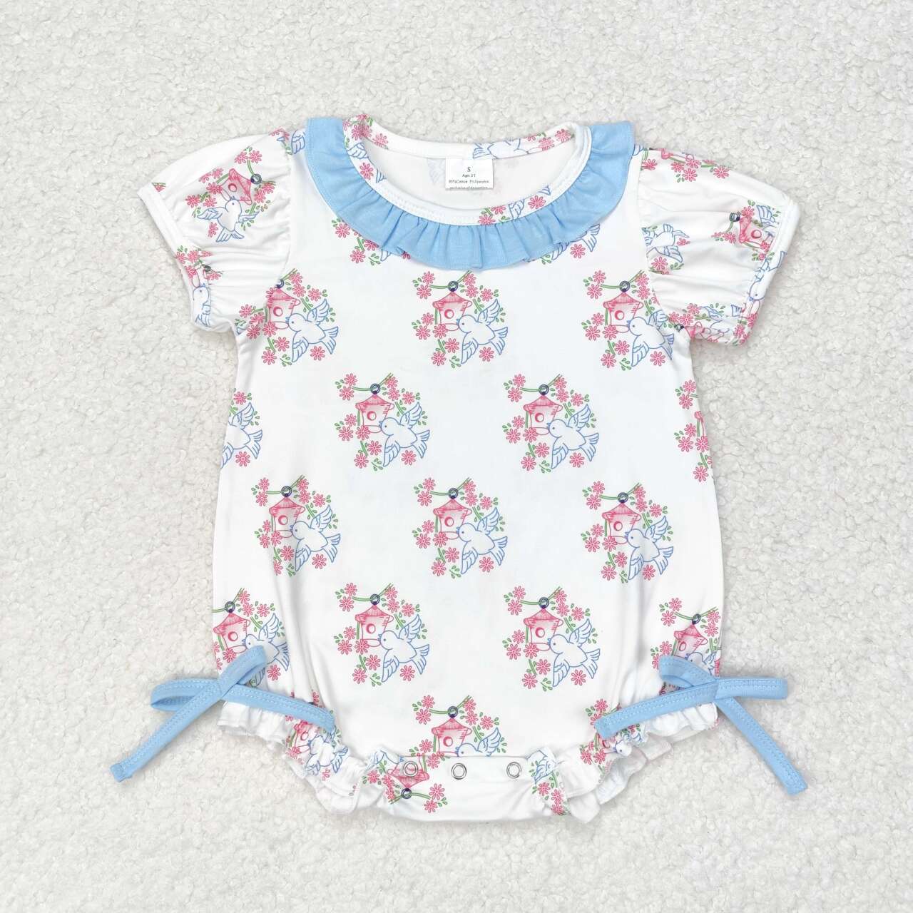 Flowers print Girls Baby Romper