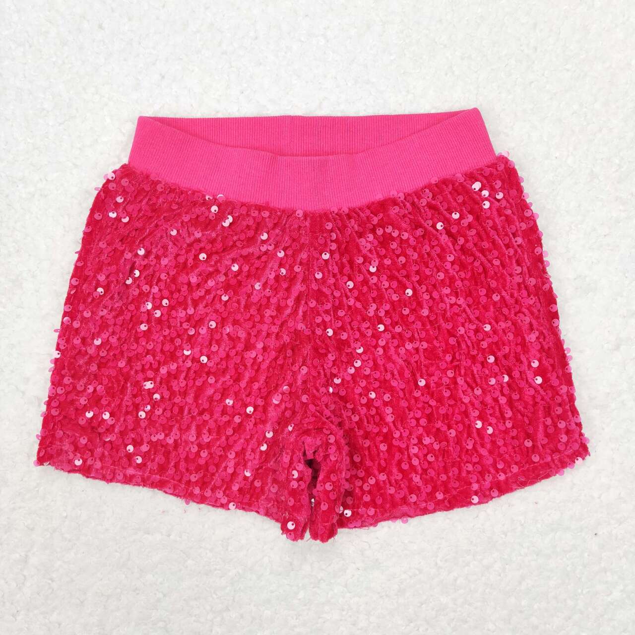 Hot Pink Sequins Short