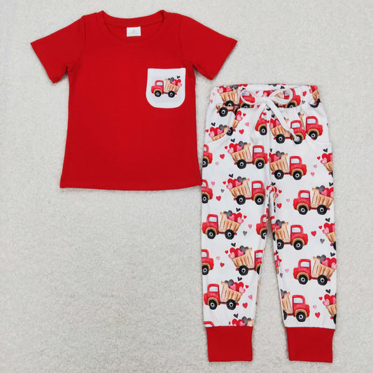 Valentine's Day Red Car Boy Set
