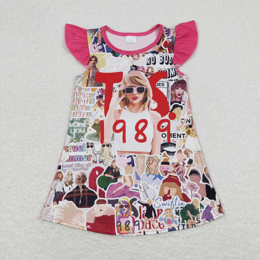 Cartoon print Girls Dress