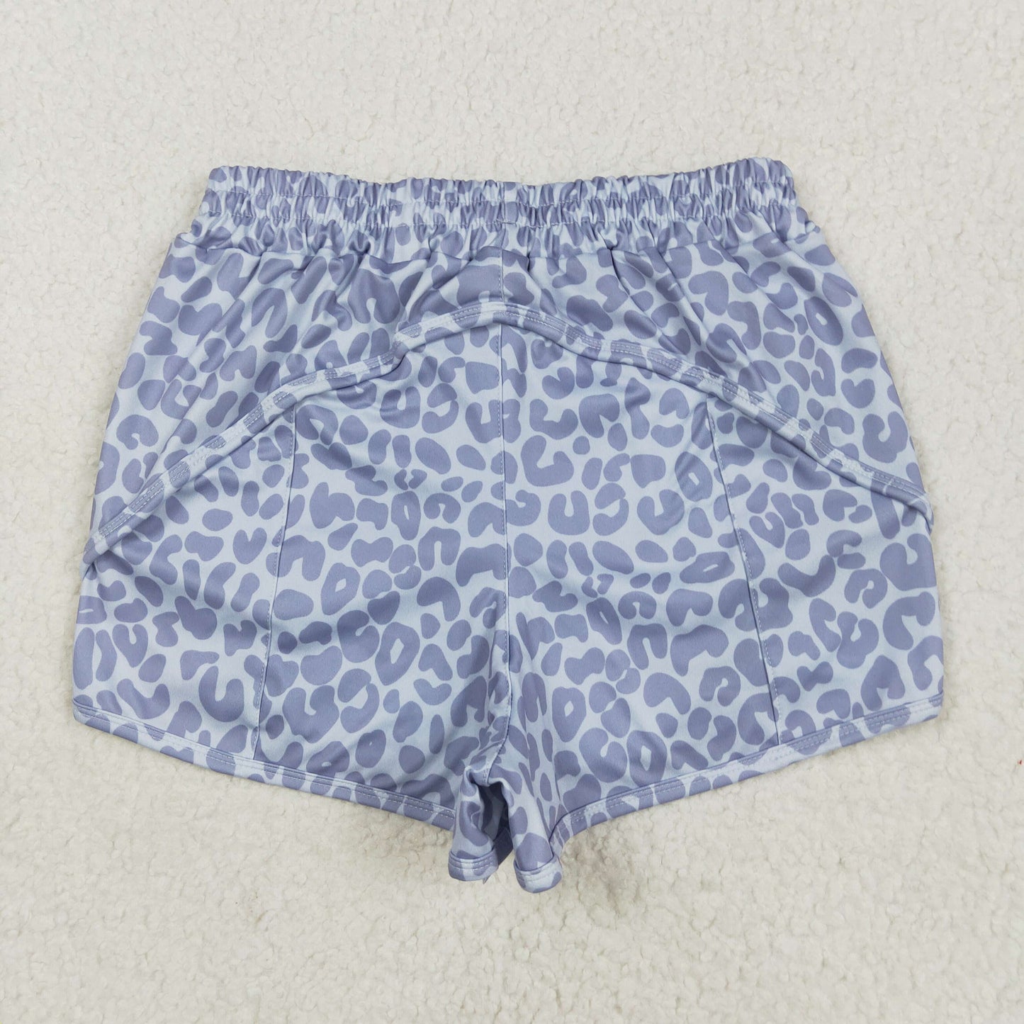 Adult Women Blue camo Print yoga Short