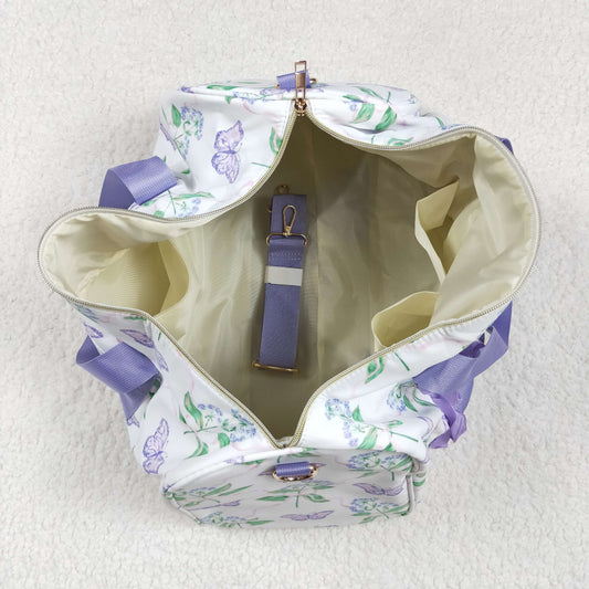 Purple Flowers  Lace Gym bag
