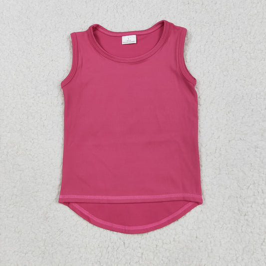 hot pink girl yoga vest GT0982