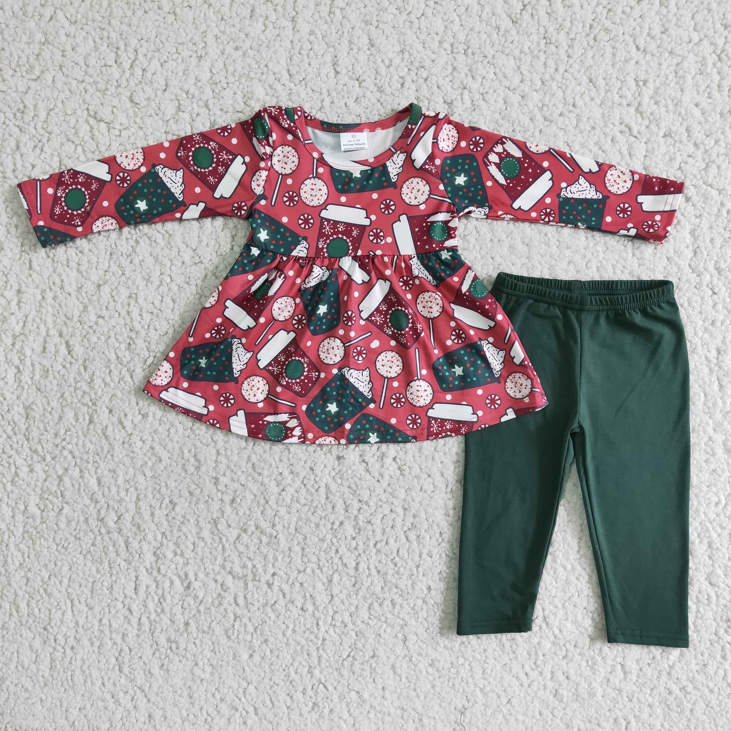 Christmas Green Print outfits