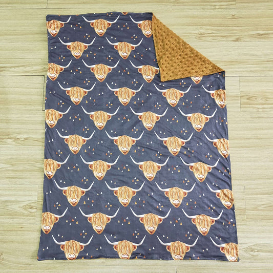 cow baby blanket（US warehouse)
