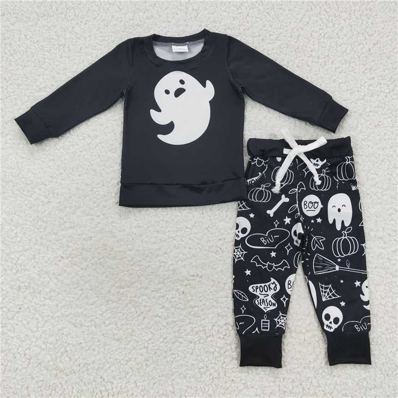 Halloween ghost Long Sleeve boy set