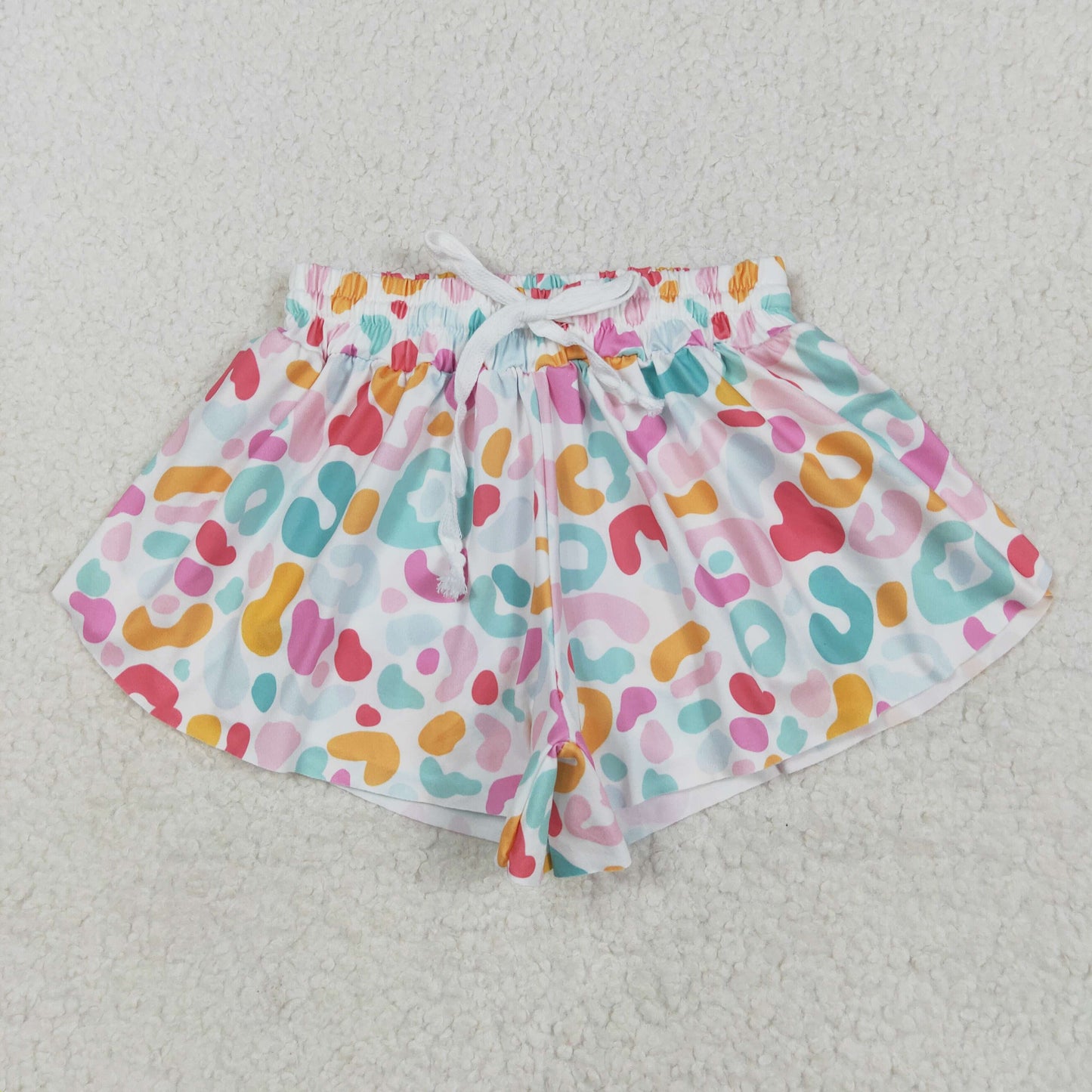 Colorful leopard Kids yoga Short
