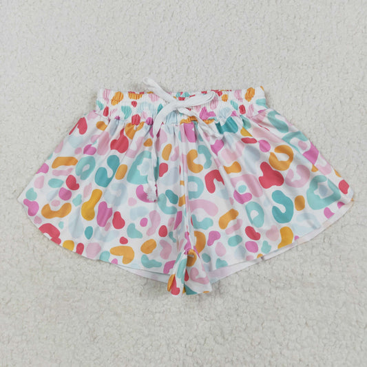 Colorful leopard Kids yoga Short