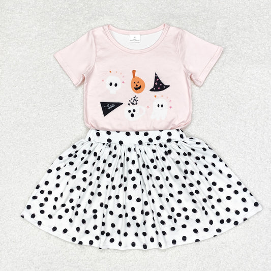 Halloween Girls Shirt + Skirt