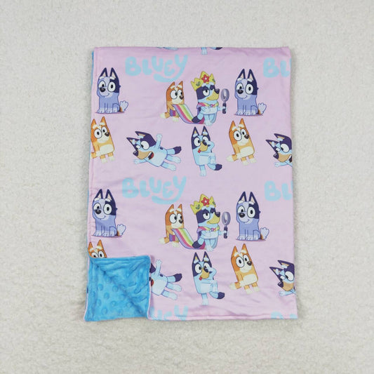 purple Cartoon Dog print Baby’s Blankets