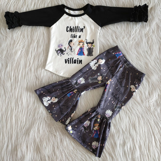 Halloween black Long Sleeve set