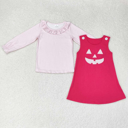 Halloween pink sleeveless long sleeve Girls Dress