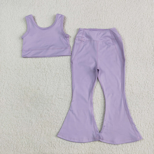 pure yoga sleeveless vest girl set