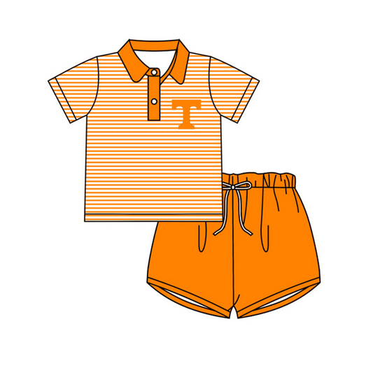 pre-order orange stripe team Suit (split 4.5）