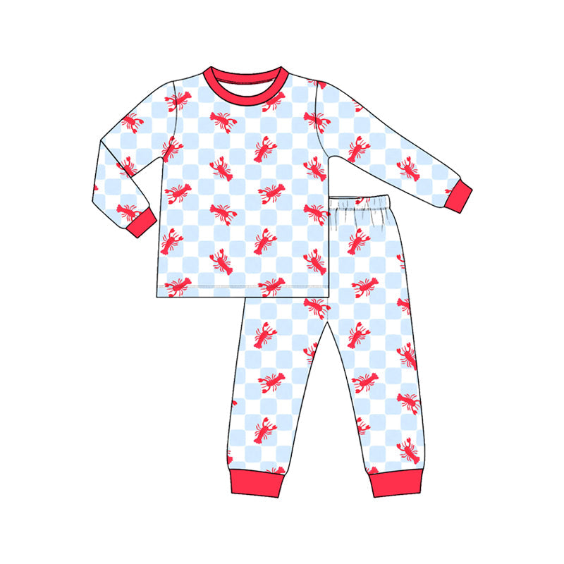 Preorder MOQ 5 pcs Each Style Mardi Gras Crawfish Kids Matching Clothes