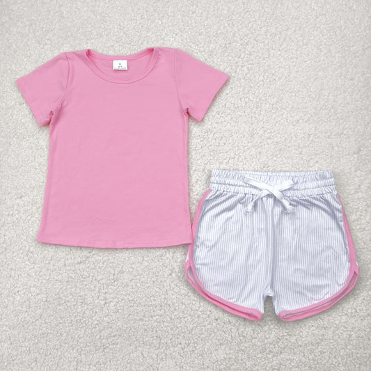 Pink Girls Suit Summer Set