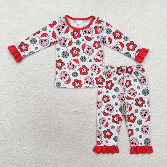 Christmas flowers smile pajamas