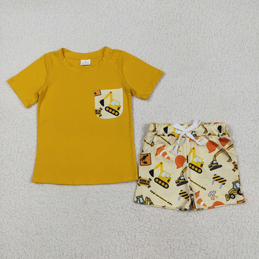 yellow pocket tractor boy Set BSSO0529