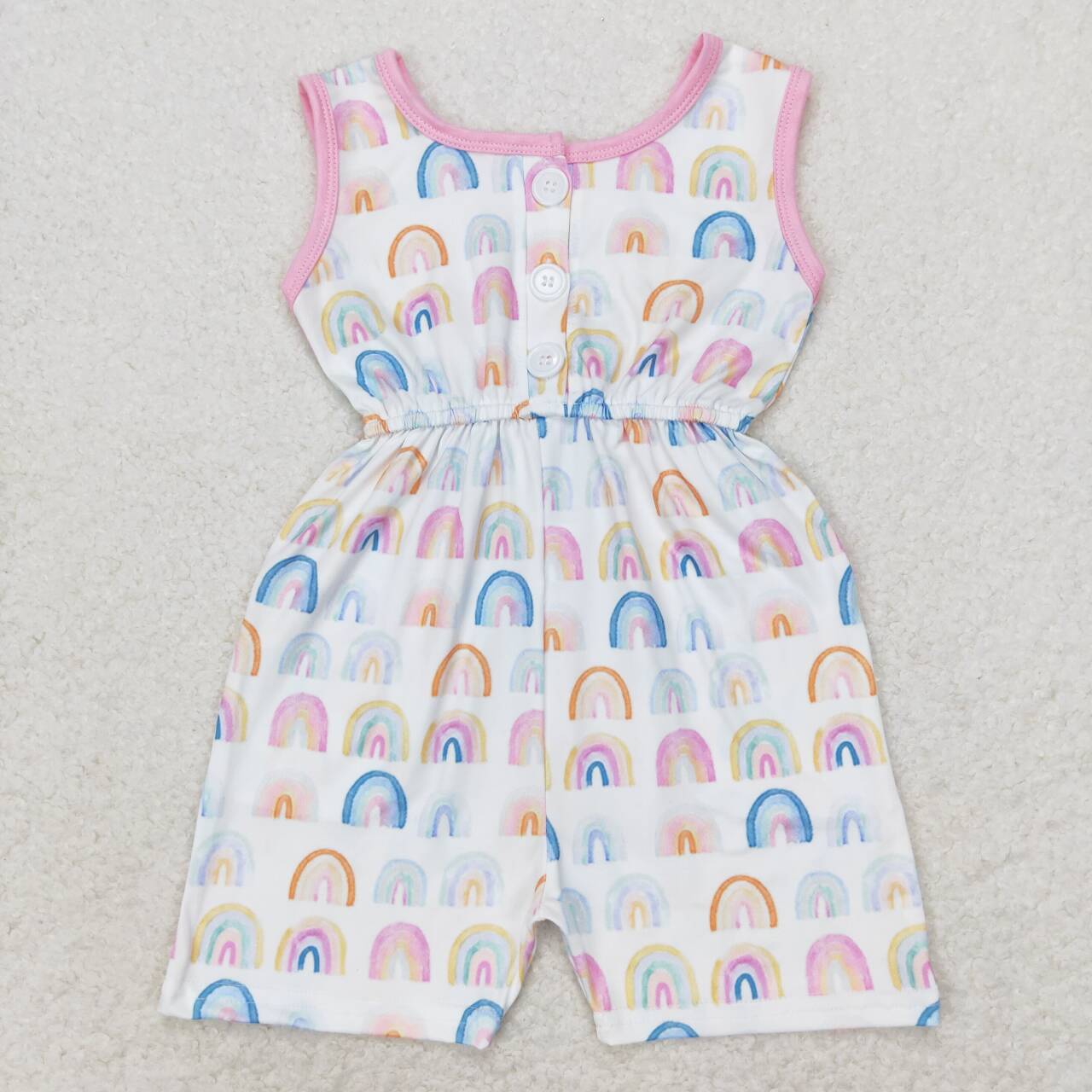 Pink rainbow Girls Jumpsuit