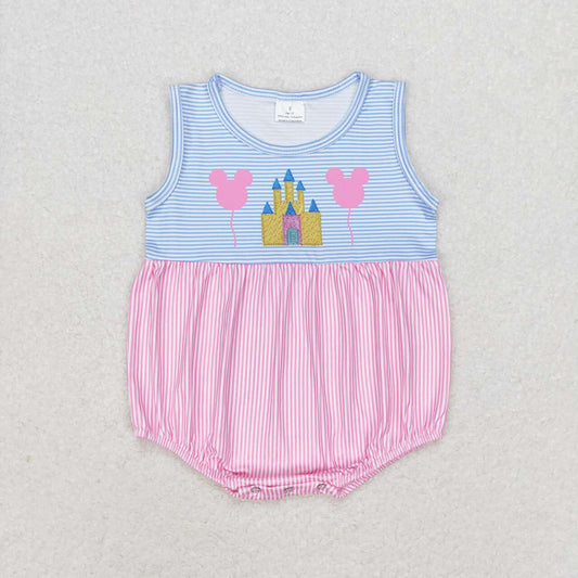 Cartoon sleeveless Print Baby Romper