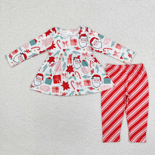 Christmas Santa leggings pants Girls Set