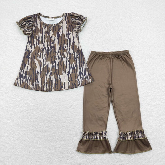 Camo print Legging Pants Girls Set