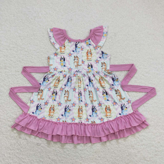 Cartoon Dog Girls Dress