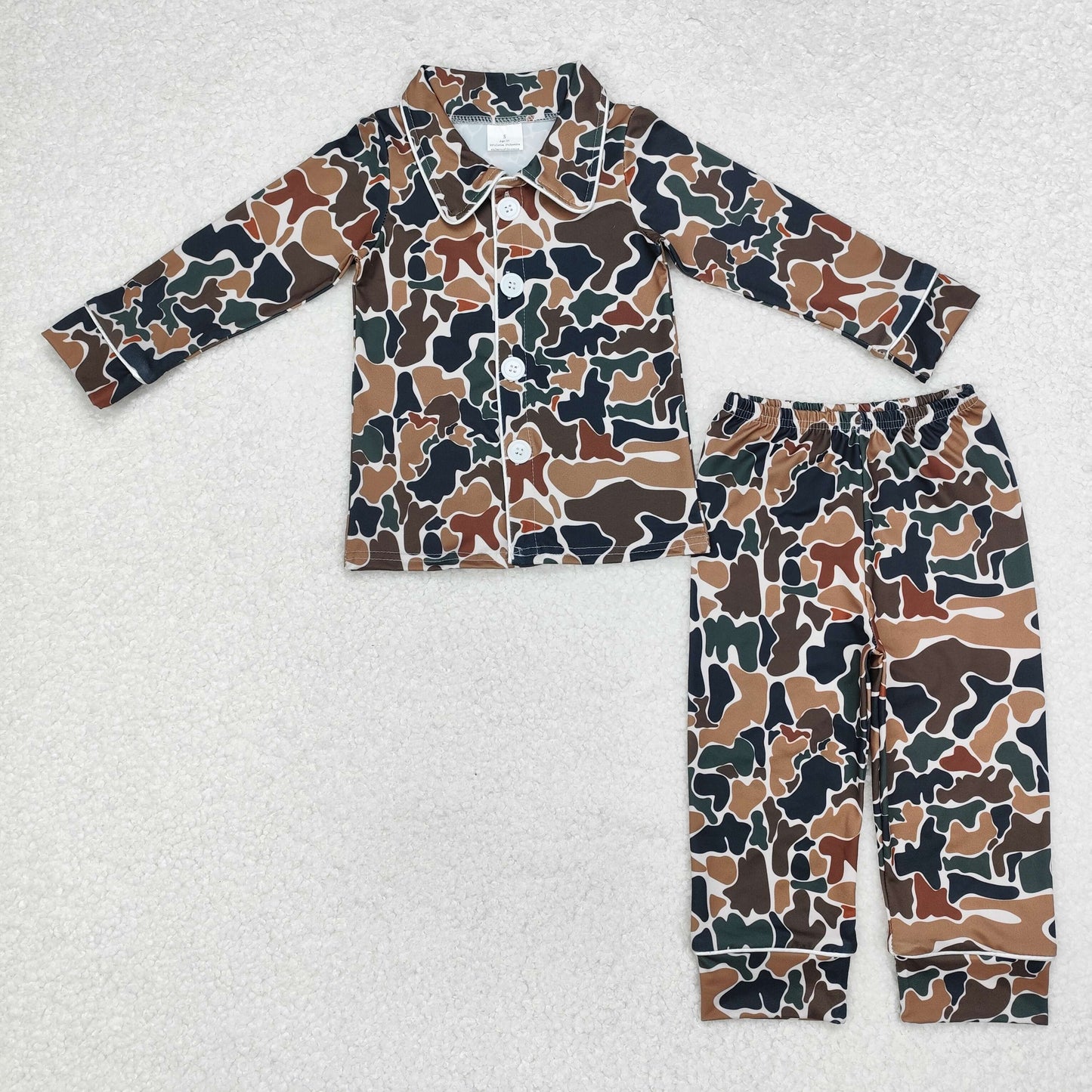 Camo print with Button Pajamas