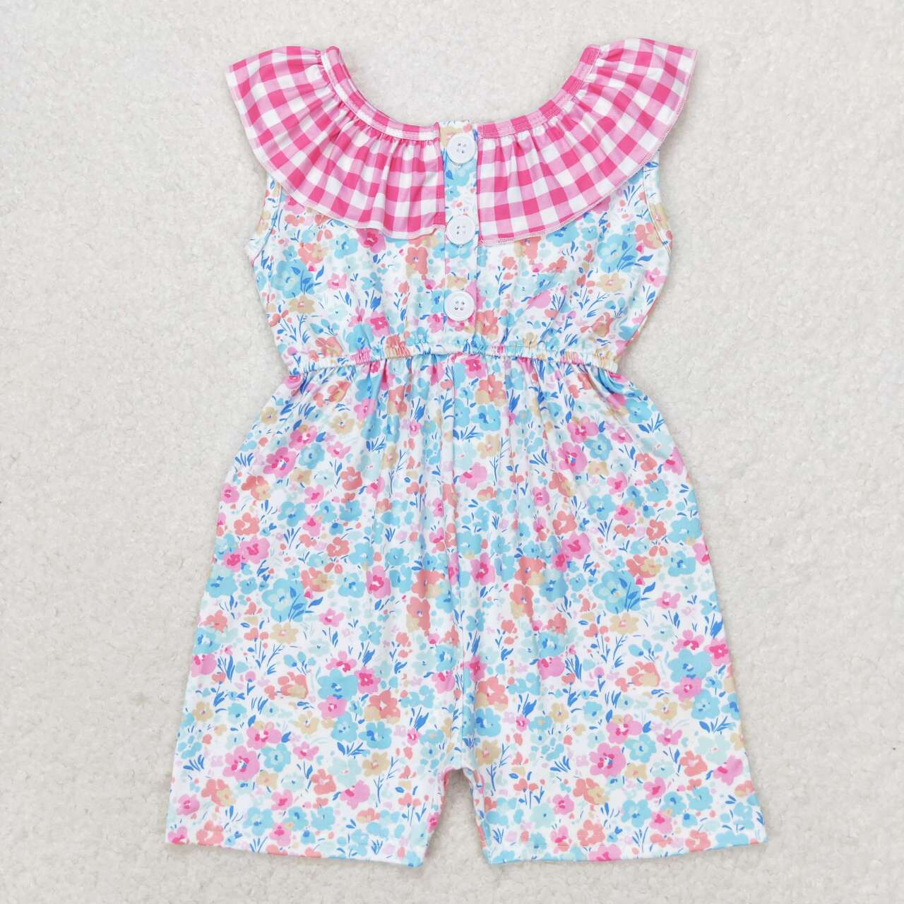 Pink flowers Girls Jumpsuit