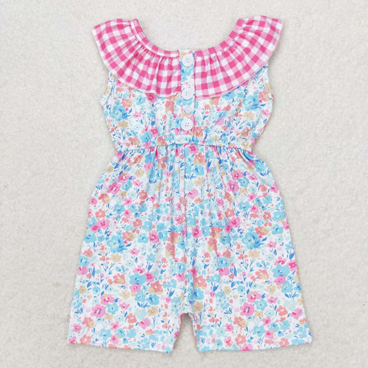 Pink flowers Girls Jumpsuit