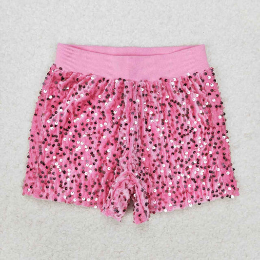 Pink Sequins Short