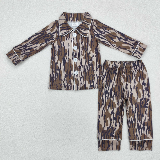 Camo print Button Pajamas